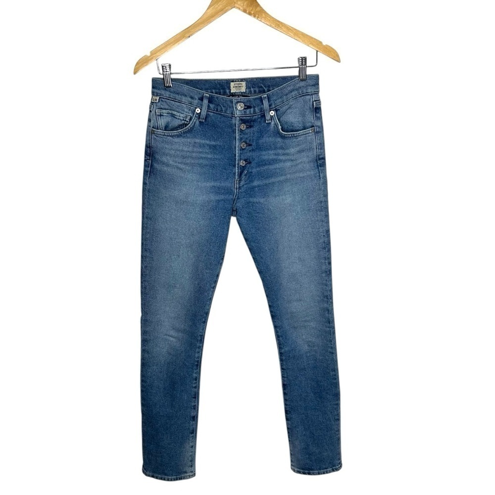 Citizens of Humanity Skyla Mid Rise Cigarette Jeans Caravan Wash Women’s Size 26 - Picture 2 of 13